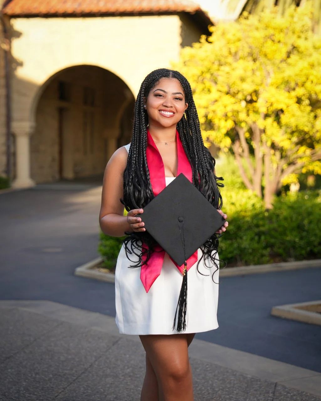 Graduation photo session at Santa Clara University, California