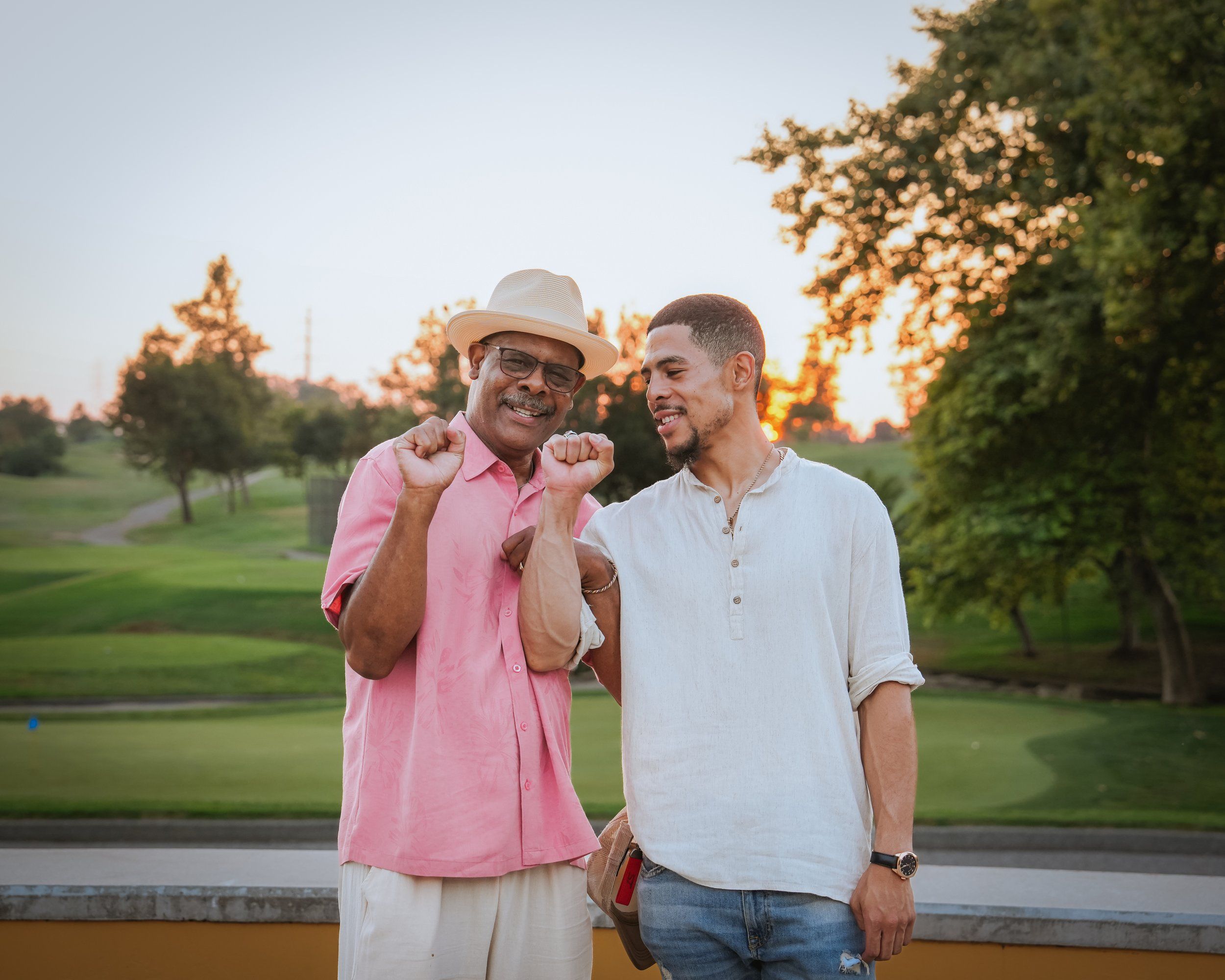Friends smiling at a San Jose birthday party in California