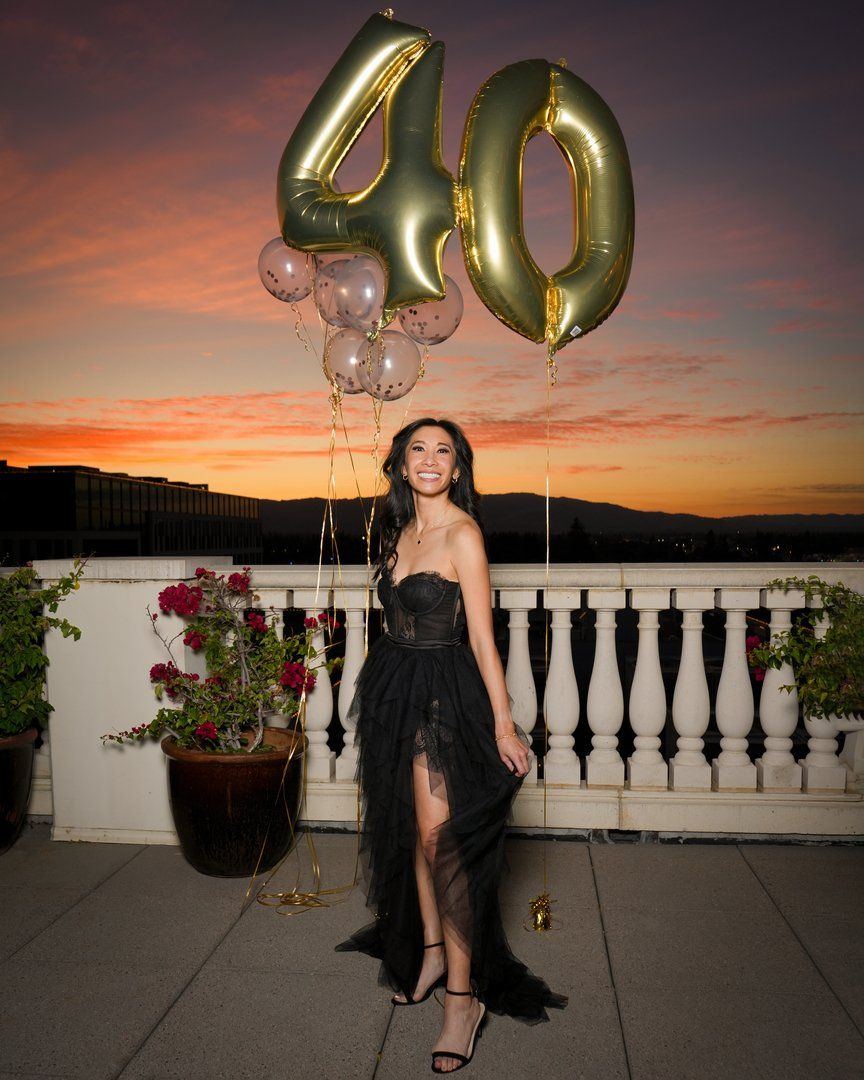Birthday photographer posing friends in San Jose, California