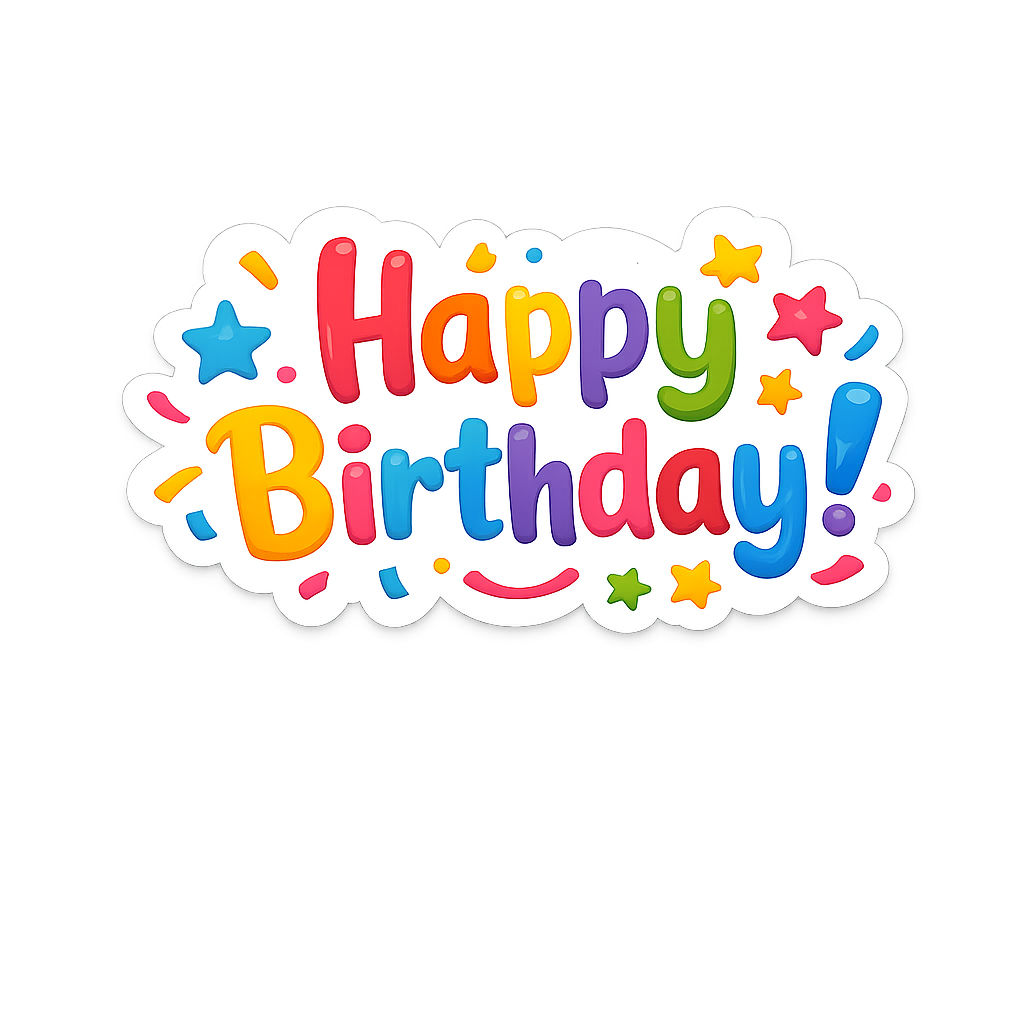 Happy Birthday sticker