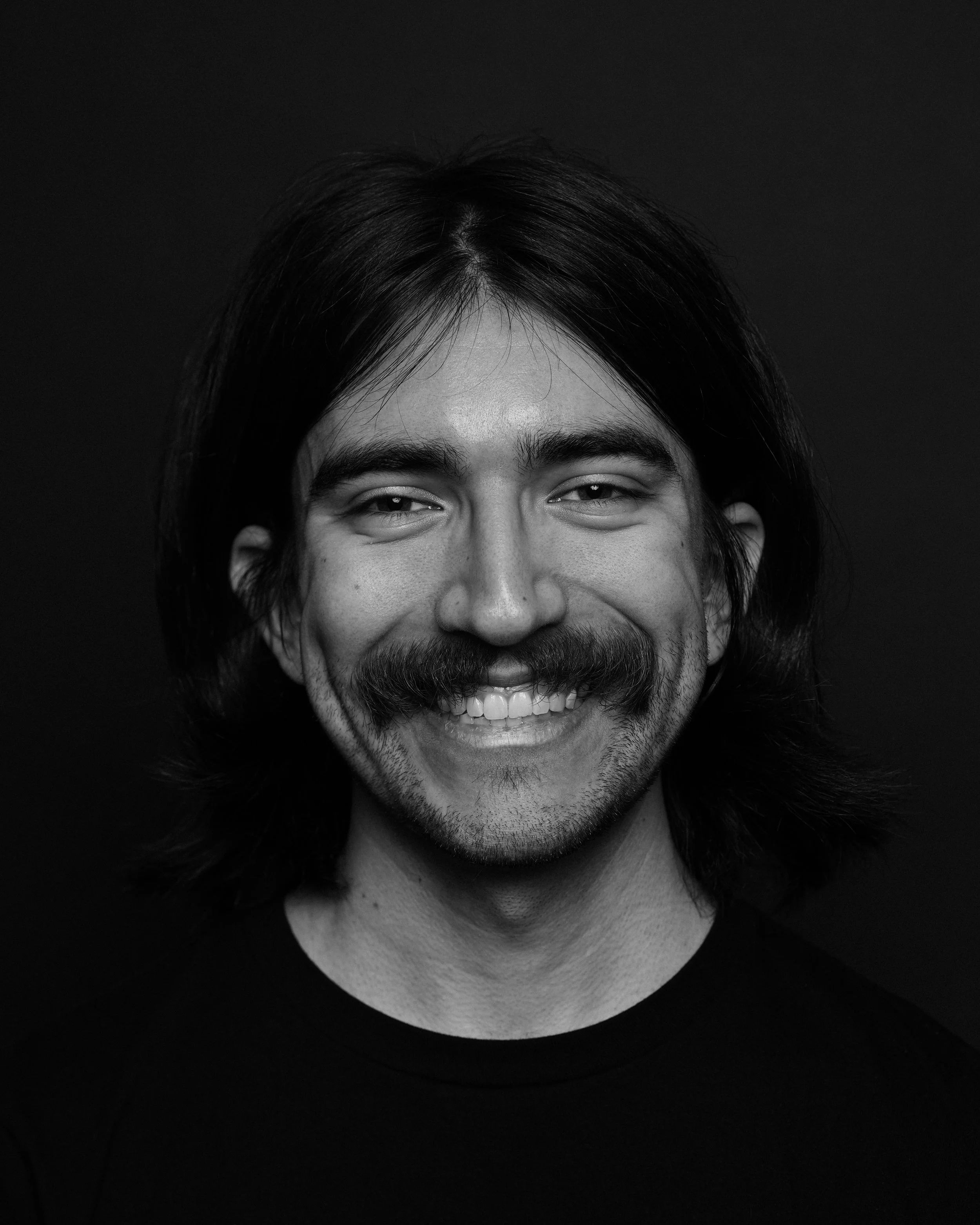 Black and white portrait in San Jose, California