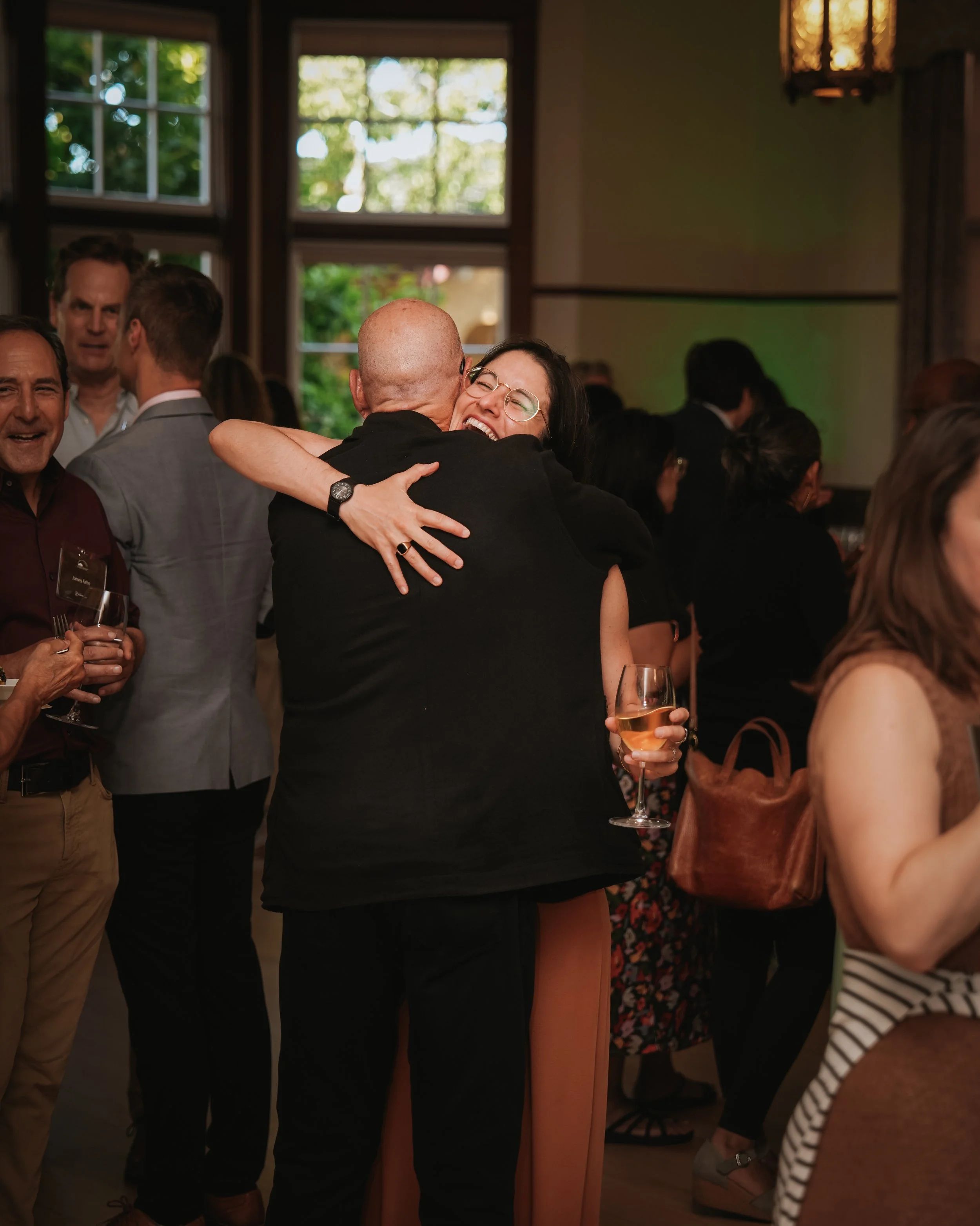 Corporate party candids in Japantown San Jose, California