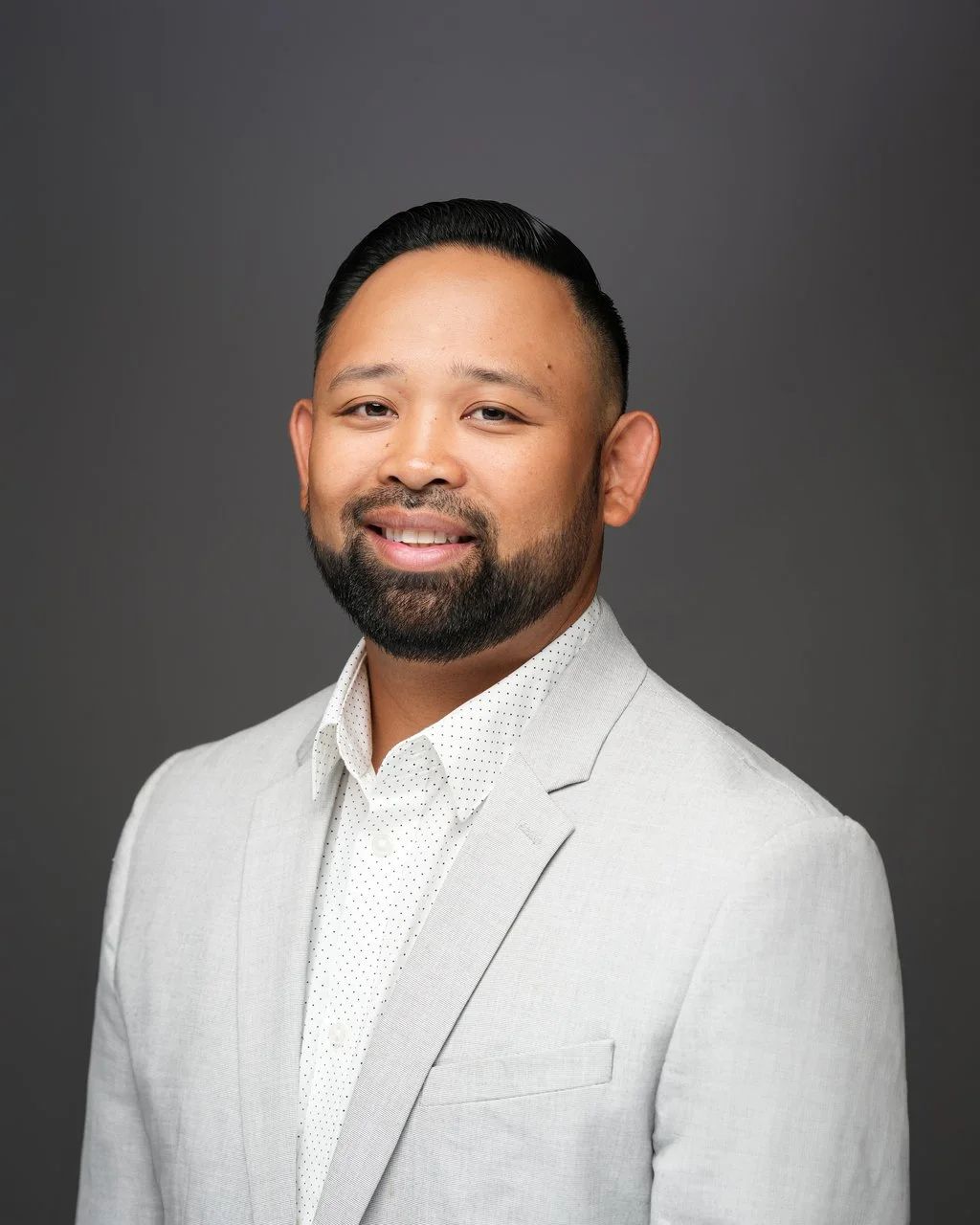 Professional men’s headshot on Castro Street in Mountain View, California.
