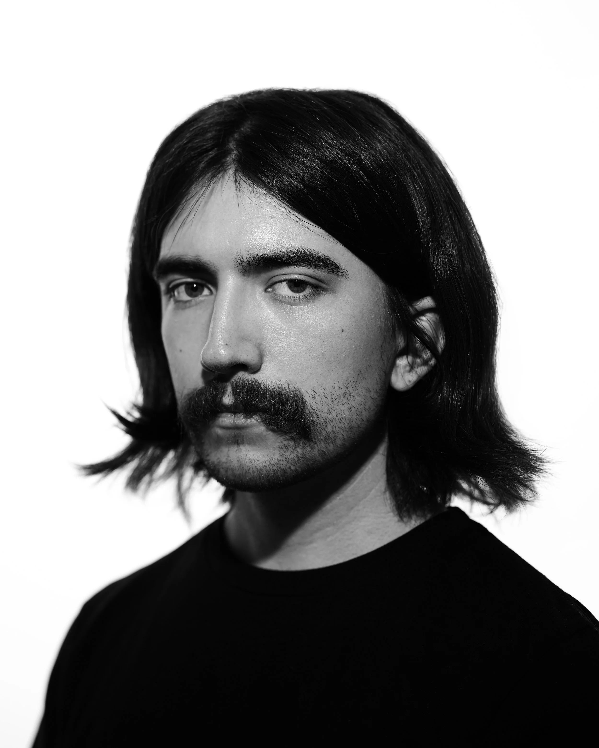 Natural black and white portrait in Silicon Valley, California