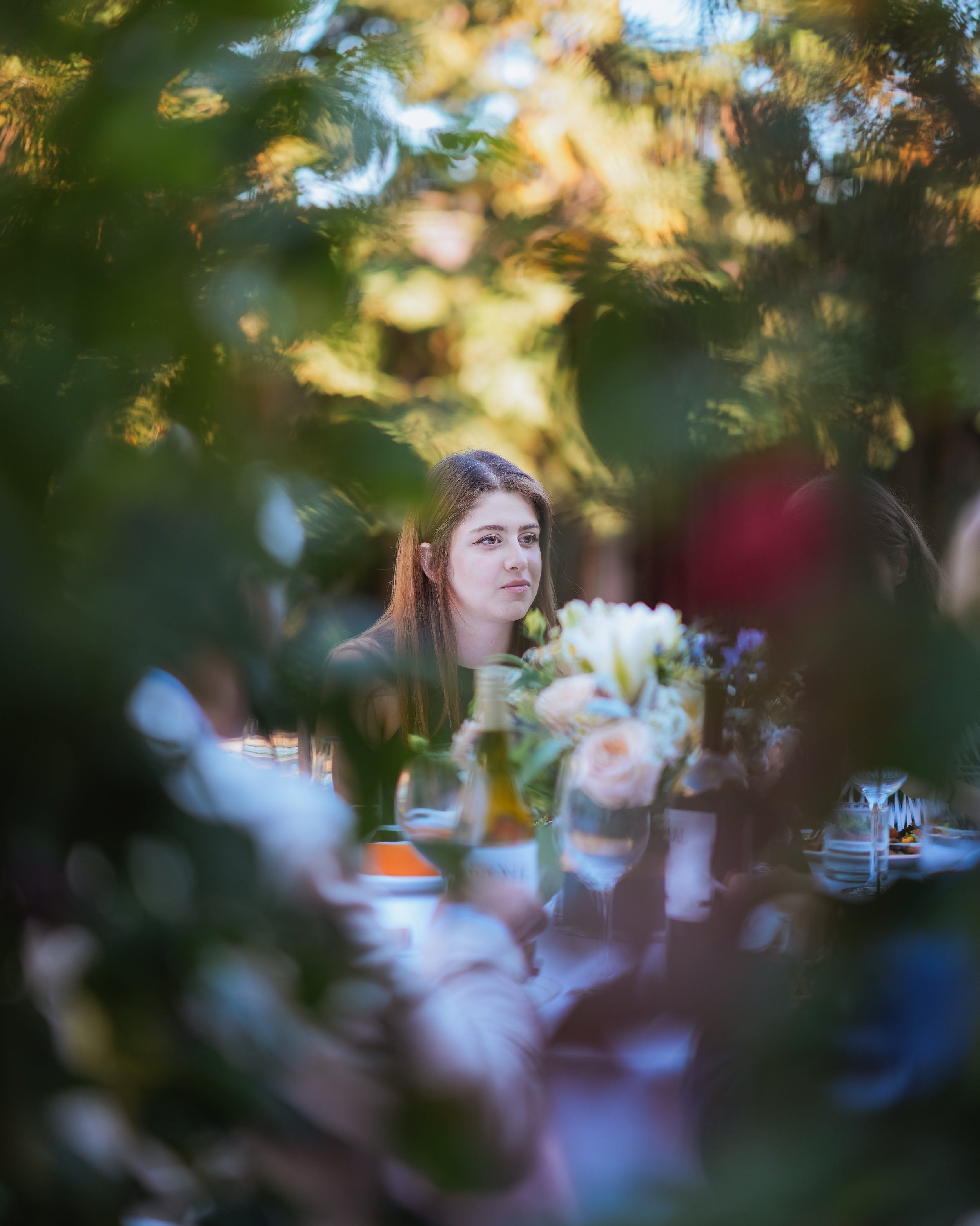 Dinner toast during a Bay Area celebration in California