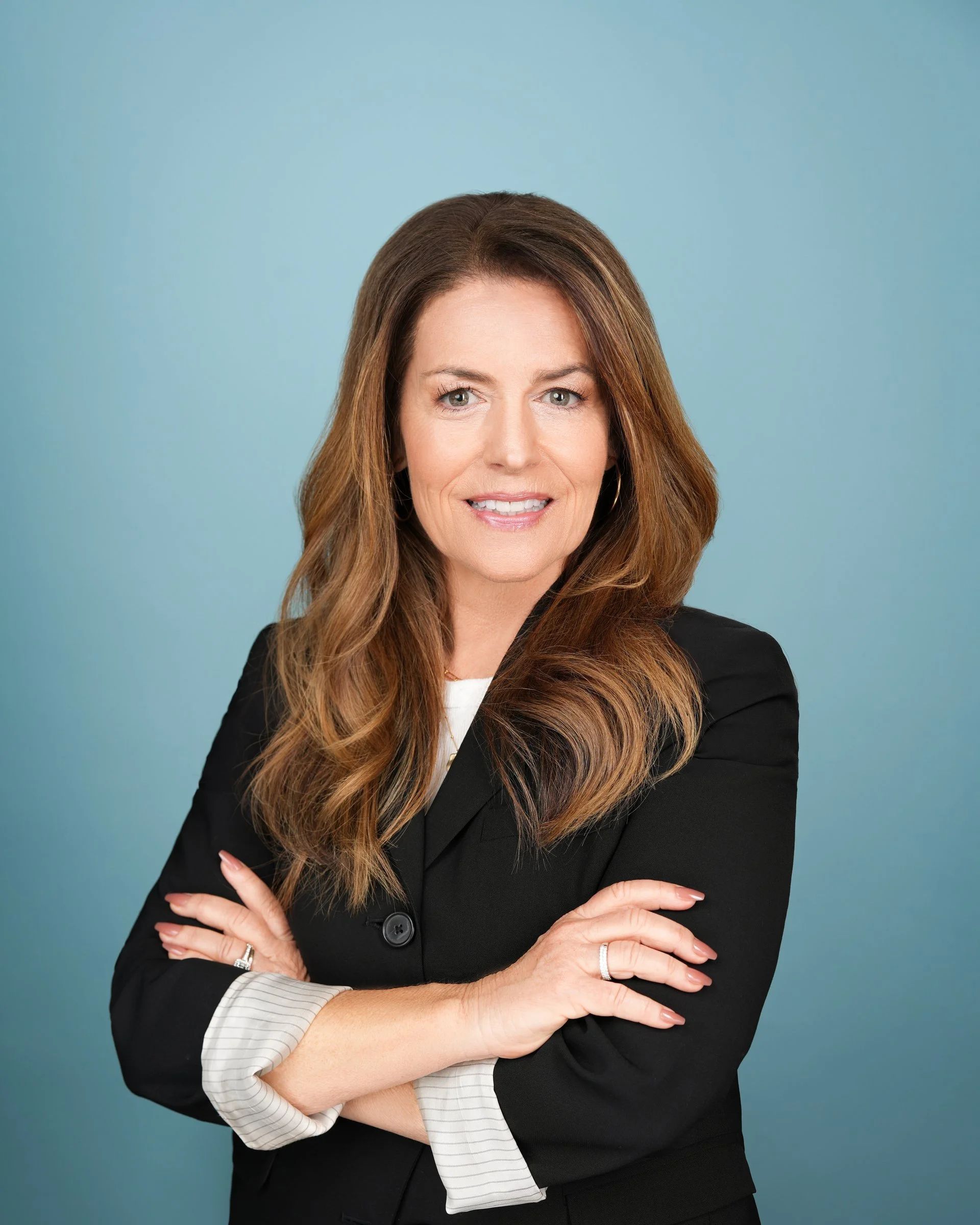 Confident realtor headshot portrait in Los Altos Hills, California