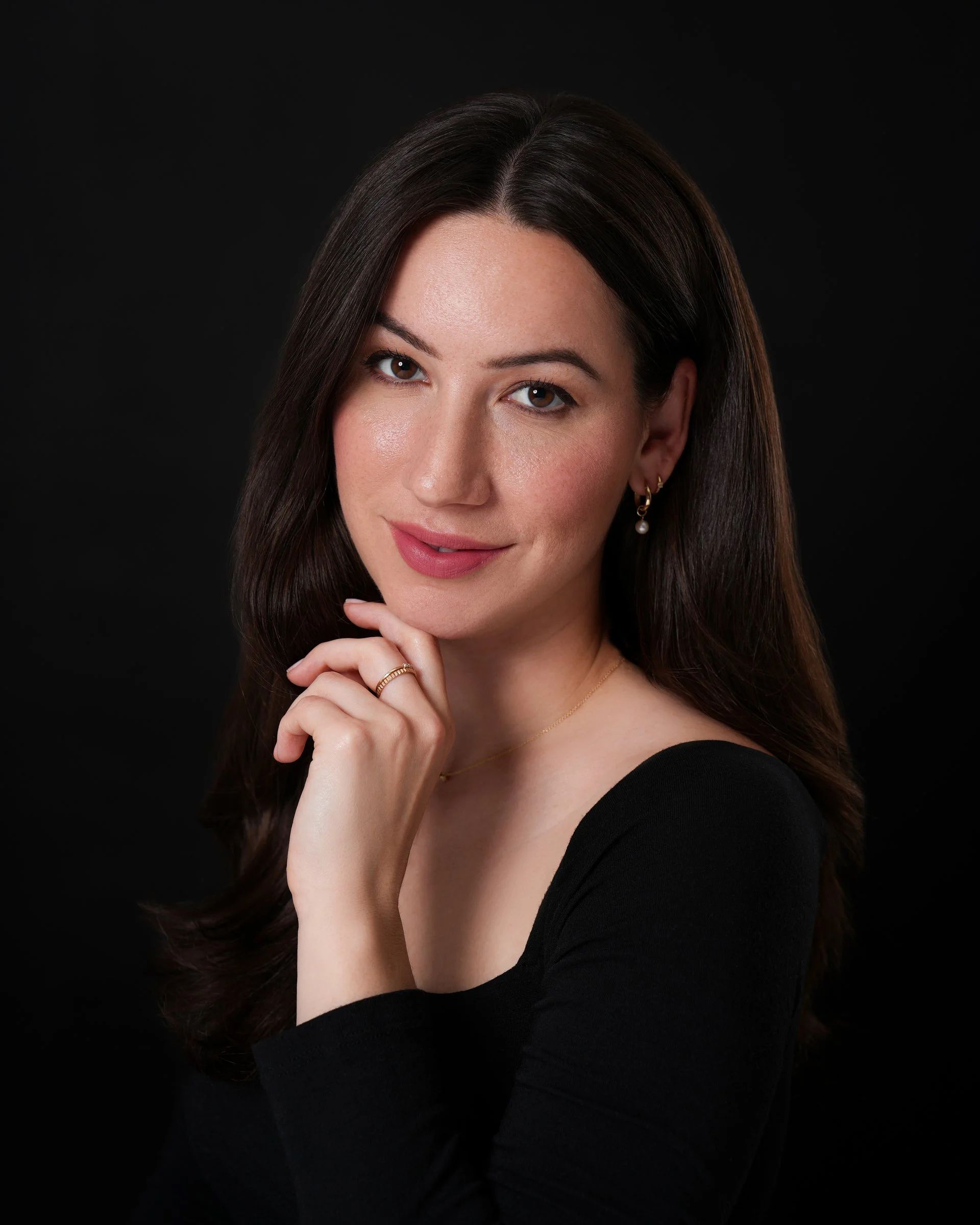 Studio portrait influenced by Town & Country Village in Palo Alto, California by Pacifica Studio.